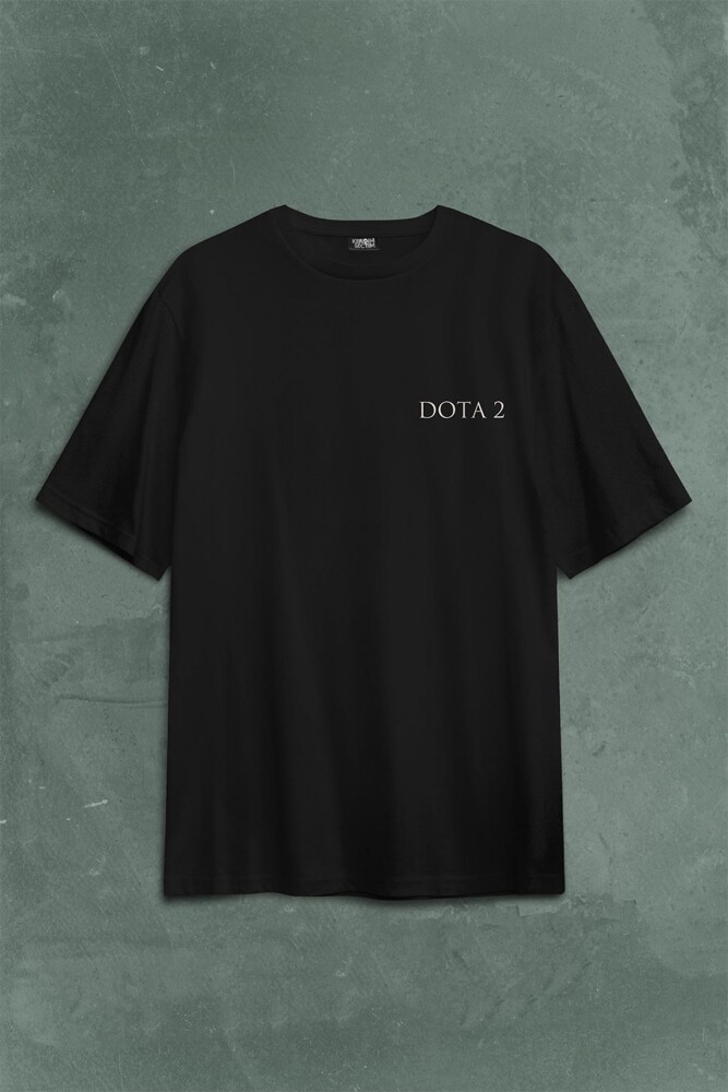 Dota2 Dota 2 Is A Multıplayer Actıve Rts Game Sırt Ön Baskılı Oversize Tişört Unisex T-Shirt (1)