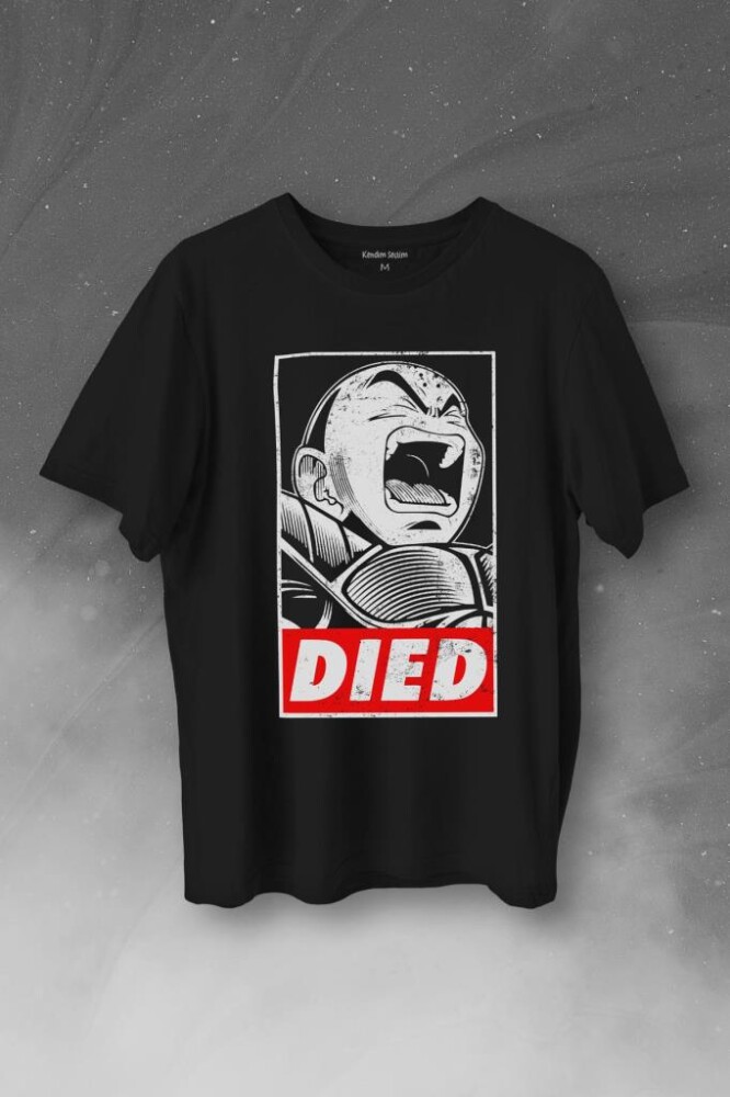 Dragon Ball Krillin Anime Dizi Urban Baskılı Tişört Unisex T-Shirt - KENDİM SEÇTİM