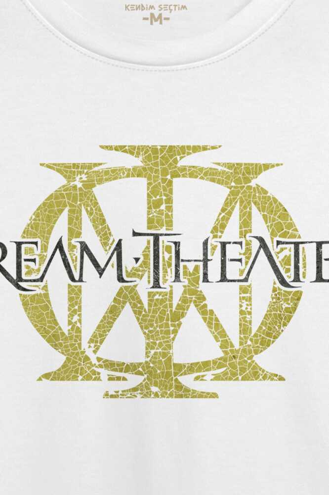 Dream Theater Metal Music Progressive Metal Guitar Baskılı Tişört Unisex Beyaz T-shirt (1)