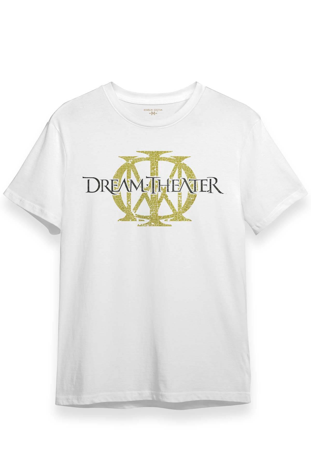 Dream Theater Metal Music Progressive Metal Guitar Baskılı Tişört Unisex Beyaz T-shirt