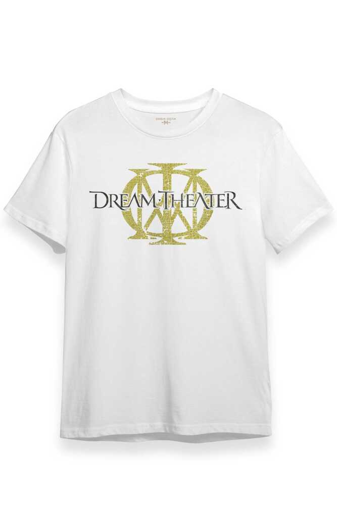 Dream Theater Metal Music Progressive Metal Guitar Baskılı Tişört Unisex Beyaz T-shirt - 1