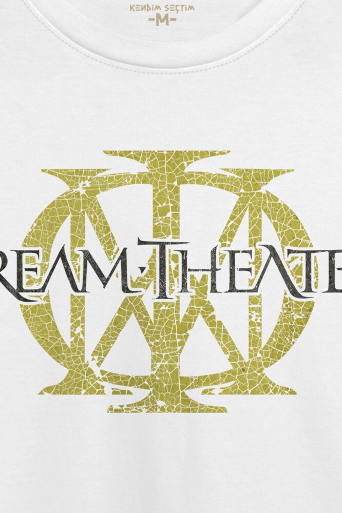 Dream Theater Metal Music Progressive Metal Guitar Baskılı Tişört Unisex Beyaz T-shirt - 2