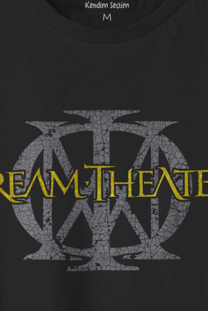 Dream Theater Metal Music Progressive Metal Guitar Baskılı Tişört Unisex Siyah T-shirt (1)
