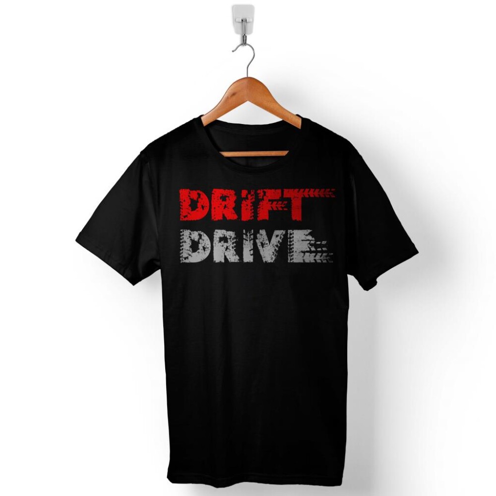 Drift Drive Car Araç Kaydırma Motosiklet Baskılı Tişört Unisex T-Shirt - KENDİM SEÇTİM
