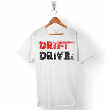 DRIFT DRIVE CAR ARAÇ KAYDIRMA MOTOSİKLET ERKEK TİŞÖRT - 1