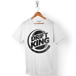 DRIFT KING BURGER DRIFT KRALI ROLL ARABA YARIŞI ERKEK TİŞÖRT - 1