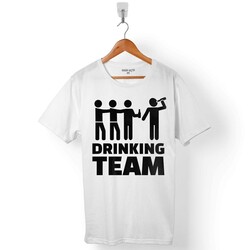 DRINKING TEAM İÇİCİ TAKIM ALKOL BİRA RAKI ERKEK TİŞÖRT - 1