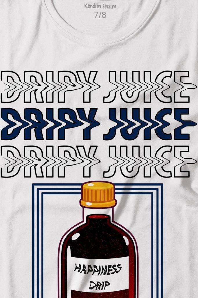 Dripy Juice Espirili Streepwear Baskılı Tişört Çocuk T-shirt (1)
