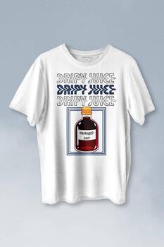 Dripy Juice Espirili Streepwear Baskılı Tişört Unisex T-shirt - 1