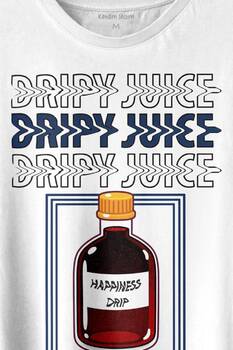 Dripy Juice Espirili Streepwear Baskılı Tişört Unisex T-shirt - 2
