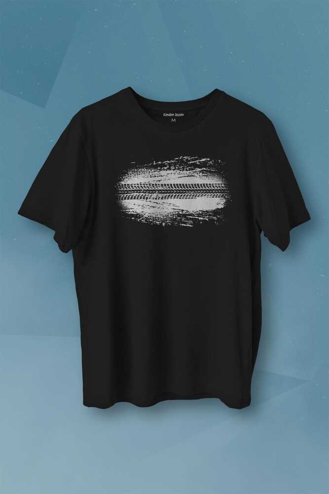 Eat Sleep Drift Repeat Race Drive Drift Siyah Baskılı Tişört Unisex T-shirt - 1