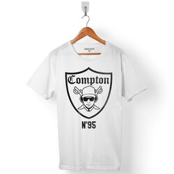 EAZY E COMPTON LOGO EAZY-E N 95 N95 ERKEK TİŞÖRT - 1