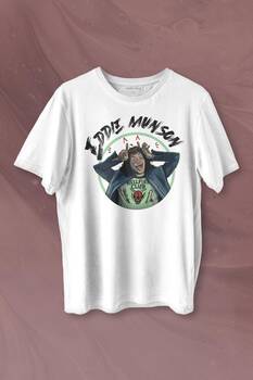 Eddie Munson Stranger Things Sezon 4 Baskılı Tişört Unisex T-shirt - 1