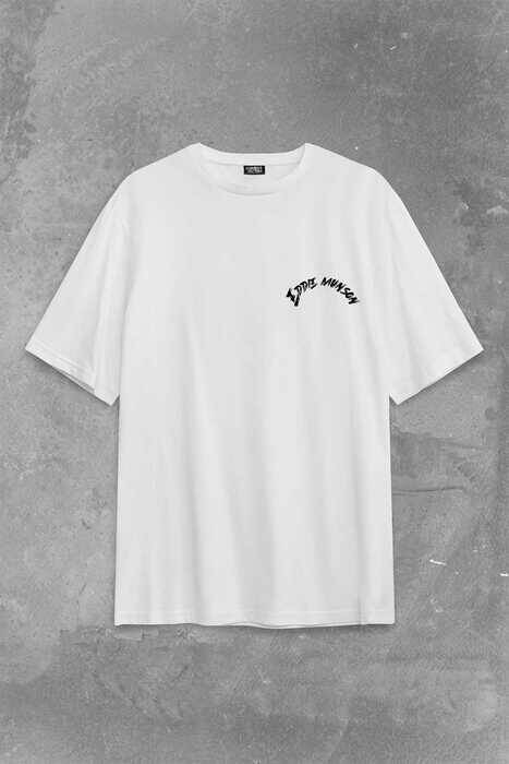 Eddie Munson Stranger Things Sezon 4 Sırt Ön Baskılı Oversize Tişört Unisex T-Shirt - 2