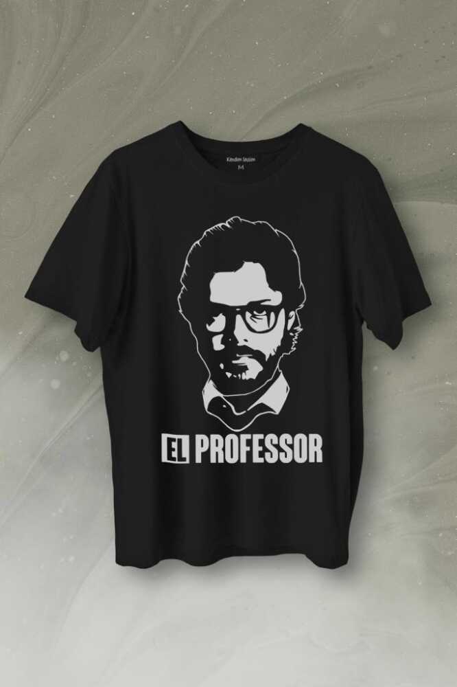 El Proffessor La Casa De Papel Profesör Baskılı Tişört Unisex T-Shirt - 1