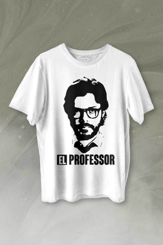 El Proffessor La Casa De Papel Profesör Baskılı Tişört Unisex T-shirt - 1