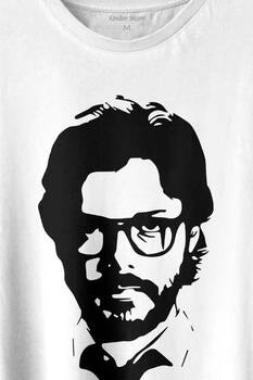 El Proffessor La Casa De Papel Profesör Baskılı Tişört Unisex T-shirt - 2