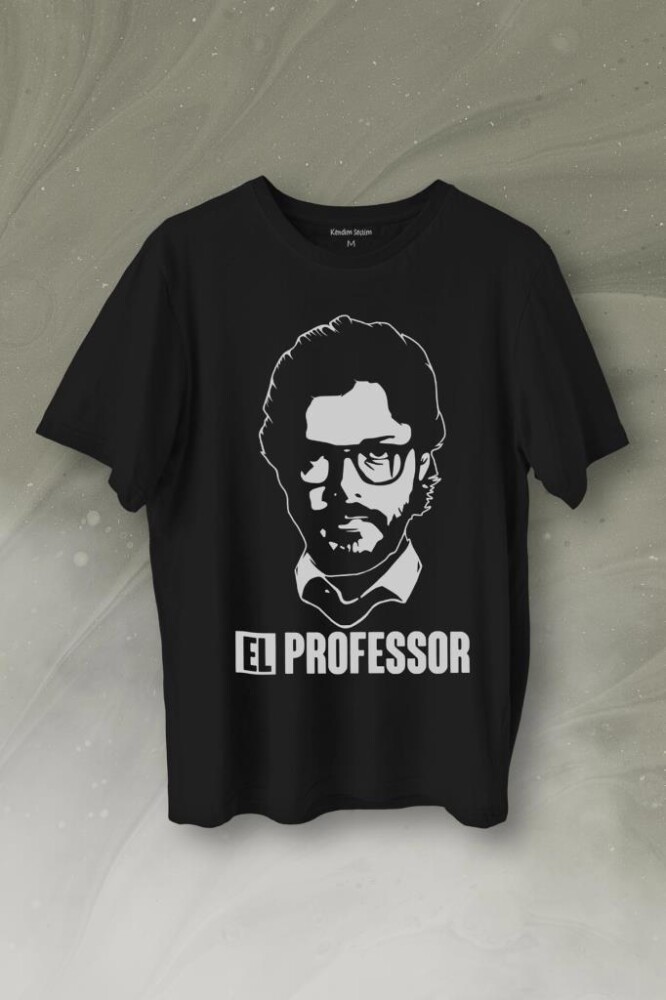 El Proffessor La Casa De Papel Profesör Baskılı Tişört Unisex T-Shirt - 1