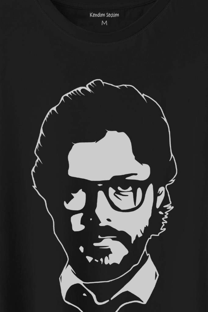 El Proffessor La Casa De Papel Profesör Baskılı Tişört Unisex T-Shirt - 2