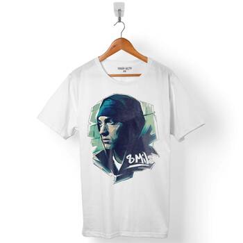 EMINEM 8 MILES 8 EIGHT SEKİZ MİL LOGO ERKEK TİŞÖRT - 1