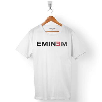 EMINEM 8 MILES 8 EIGHT SEKİZ MİL LOGO ERKEK TİŞÖRT - 1