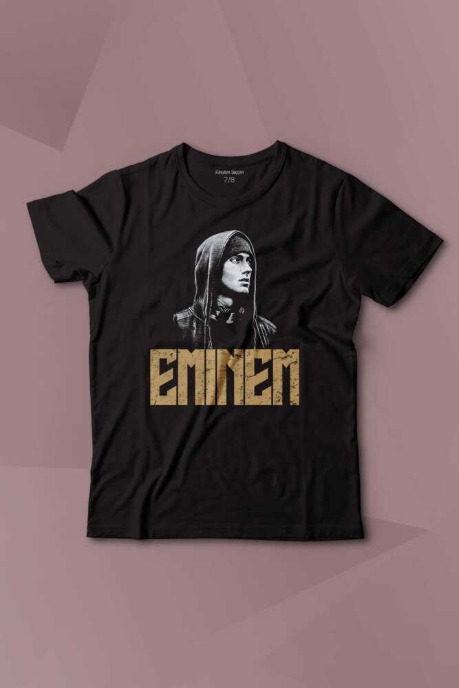 Eminem Rap Hiphop 8 Mile Shady Baskılı Çocuk Tişört Kısa Kollu - 1