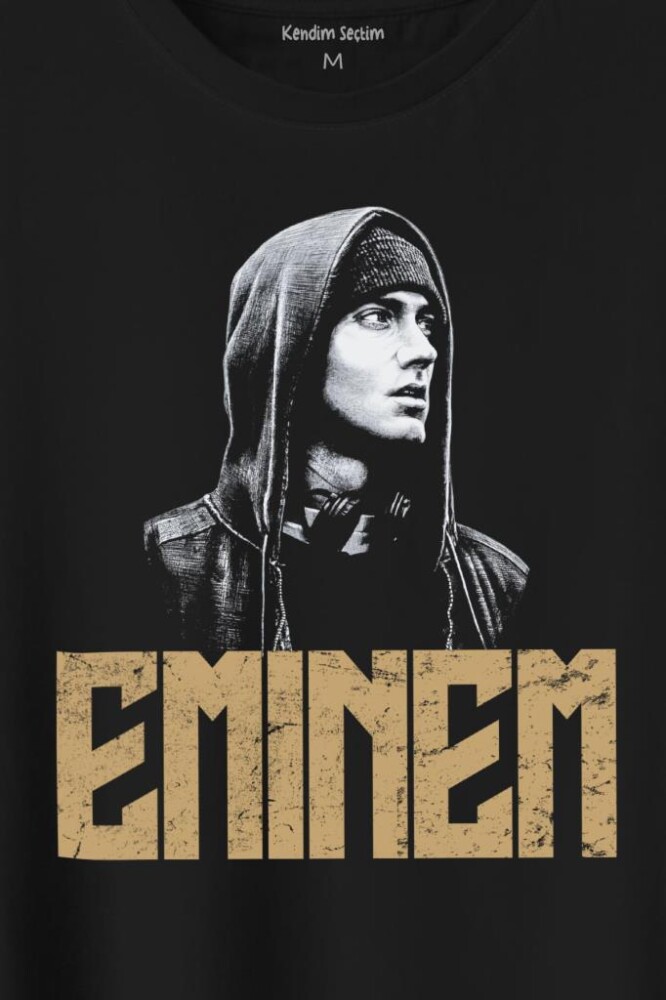 Eminem Rap Hiphop 8 Mile Shady Baskılı Tişört Unisex T-Shirt - 2