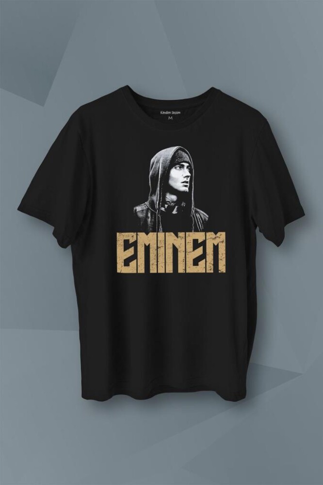 Eminem Rap Hiphop 8 Mile Shady Baskılı Tişört Unisex T-Shirt - KENDİM SEÇTİM