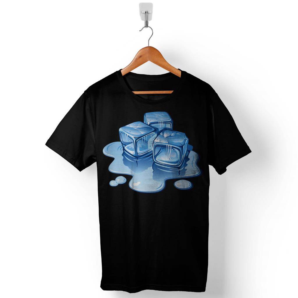 Eriyen Buz Ice Tasarımlı Winter Soğuk Baskılı Tişört Unisex T-Shirt - 1