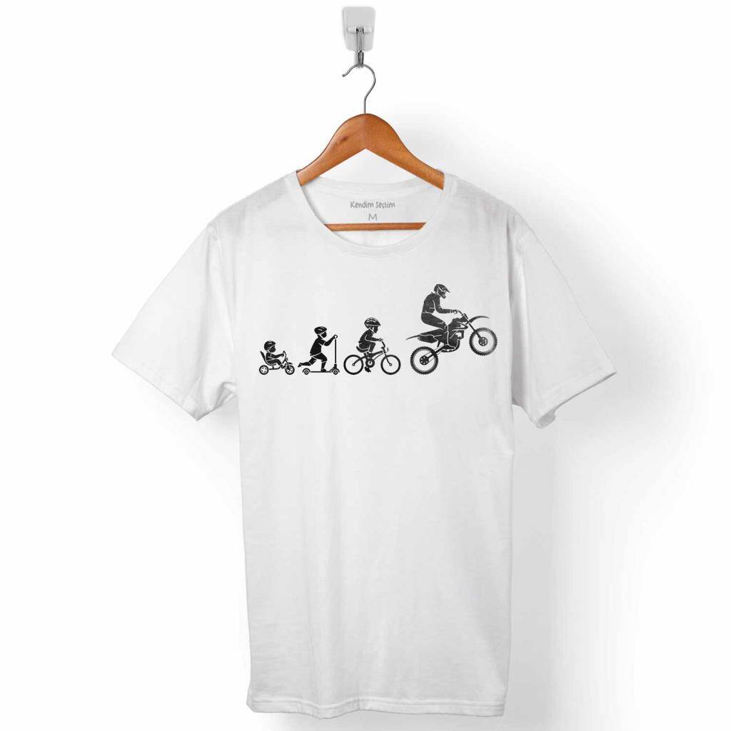 EVOLUTION MOTORCYCL OFF ROAD BIKER EVRİM ERKEK TİŞÖRT - 1