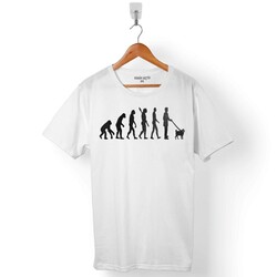 EVOLUTION PUG EVRİM DOG KÖPEK GEZDİRME ERKEK TİŞÖRT - 1