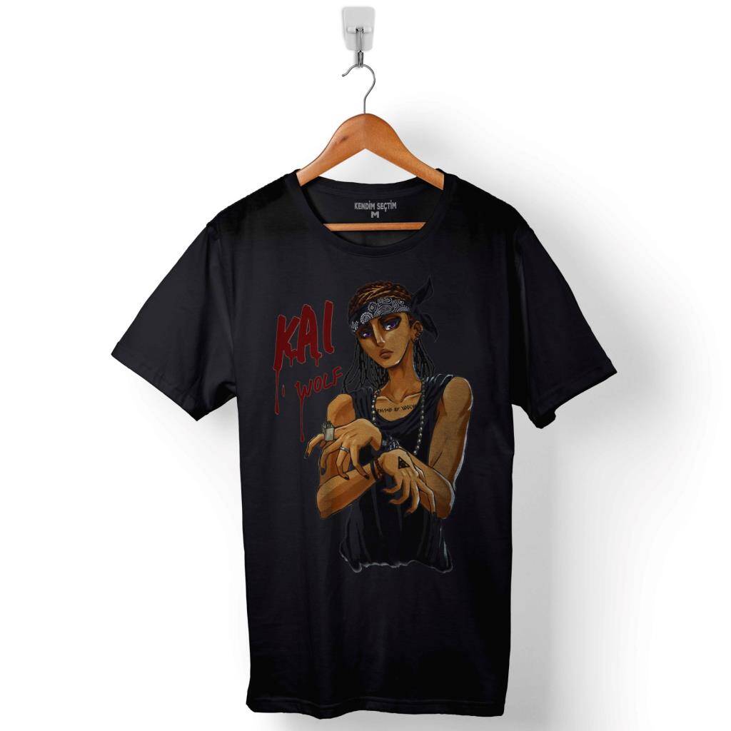 Exo Kaı Wolf Kurt Baskılı Tişört Unisex T-Shirt - 1