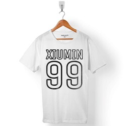 EXO XIUMIN99 XIUMIN 99 LOGO ERKEK TİŞÖRT - 1