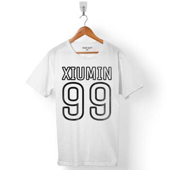 EXO XIUMIN99 XIUMIN 99 LOGO ERKEK TİŞÖRT - 1