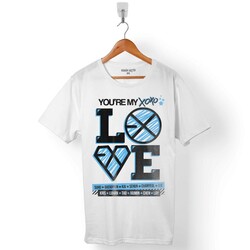EXO + XOXO + LOVE LOGO YOU ARE MY ERKEK TİŞÖRT - 1