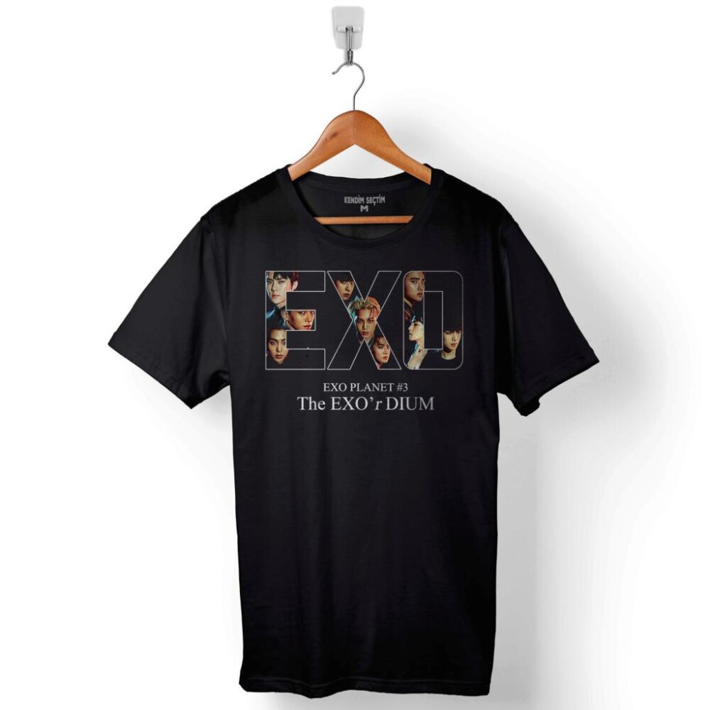 Exo'Rdium Exordium Exo Planet Logo Baskılı Tişört Unisex T-Shirt - 1