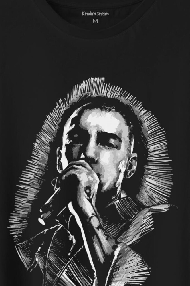 Ezhel Sercan İpekçioğlu Kazıdık Tırnaklarla Baskılı Tişört Unisex T-Shirt - 2