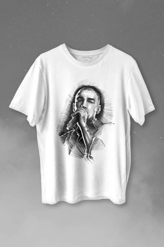 Ezhel Sercan İpekçioğlu Kazıdık Tırnaklarla Baskılı Tişört Unisex T-shirt - KENDİM SEÇTİM