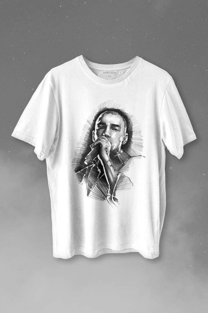 Ezhel Sercan İpekçioğlu Kazıdık Tırnaklarla Baskılı Tişört Unisex T-shirt - 1