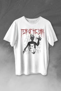 Fear Of The Dark Karanlık Dark Gothic Urban Street Wear Baskılı Tişört Unisex T-shirt - 1