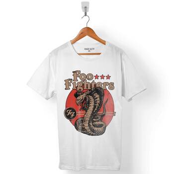 FF FOO FIGHTERS COBRA LOGO ERKEK TİŞÖRT - 1