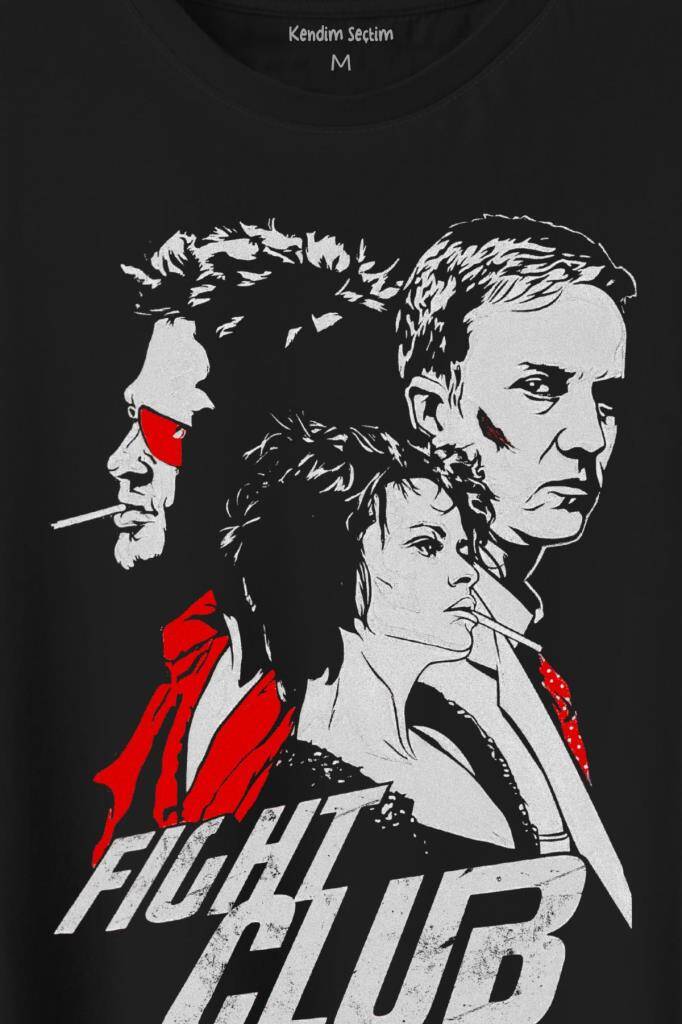 Fight Club Film Marla Tyler Durden Baskılı Tişört Unisex T-Shirt (1)