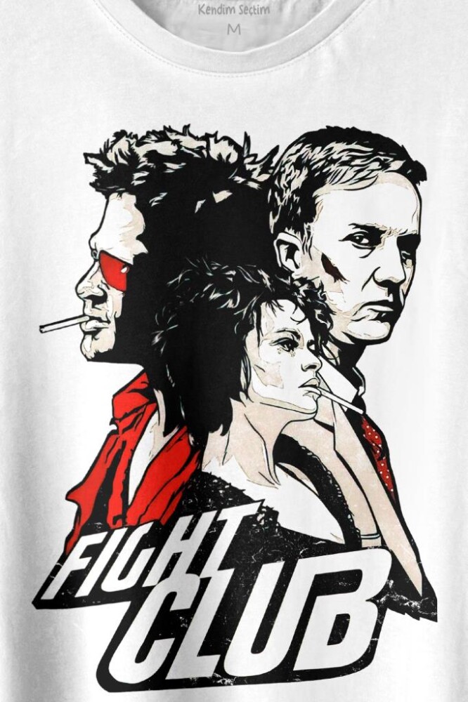 Fight Club Film Marla Tyler Durden Baskılı Tişört Unisex T-shirt (1)