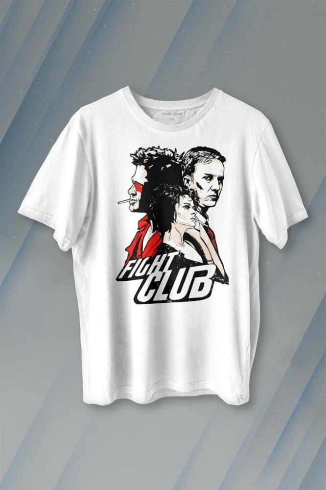 Fight Club Film Marla Tyler Durden Baskılı Tişört Unisex T-shirt - 1