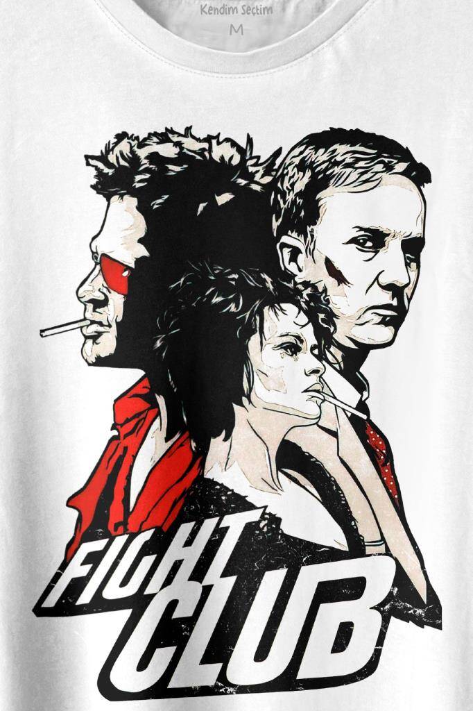 Fight Club Film Marla Tyler Durden Baskılı Tişört Unisex T-shirt - 2