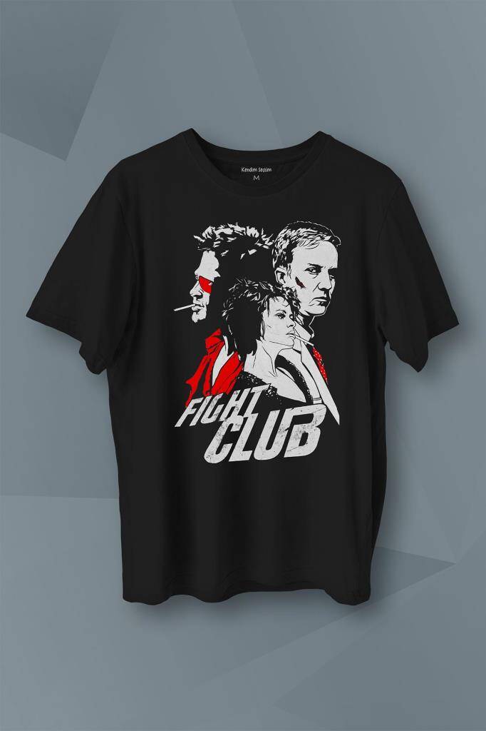 Fight Club Film Marla Tyler Durden Baskılı Tişört Unisex T-Shirt - 1
