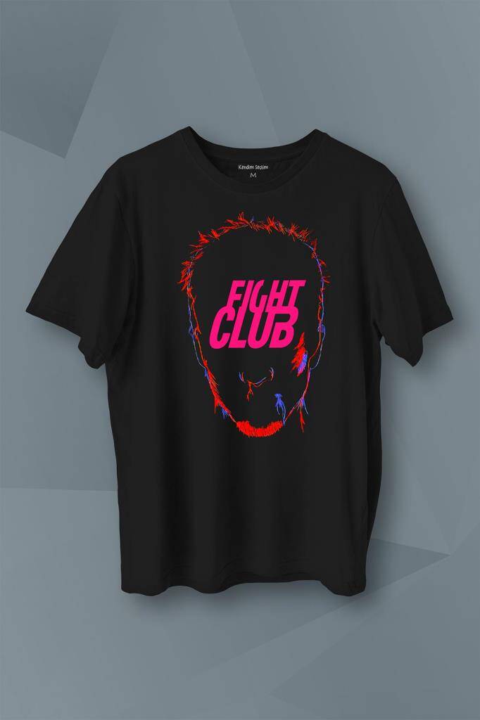 Fight Club Film Tyler Durden Baskılı Tişört Unisex T-Shirt - 1