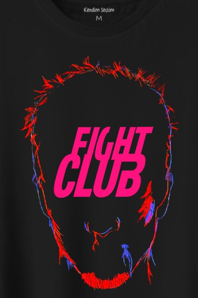 Fight Club Film Tyler Durden Baskılı Tişört Unisex T-Shirt (1)