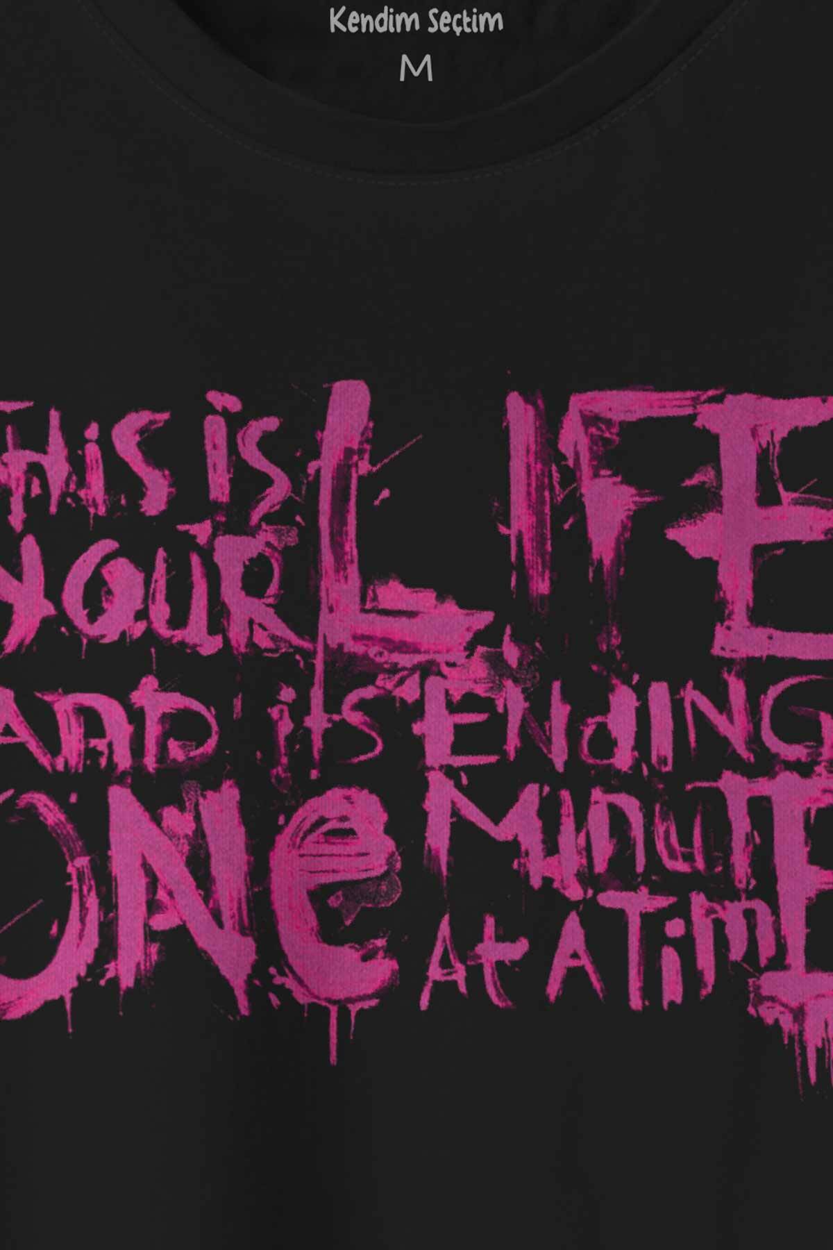 Fight Club This Is Your Life Tyler Durden Dövüş Kulübü Baskılı Tişört Unisex T-shirt (1)