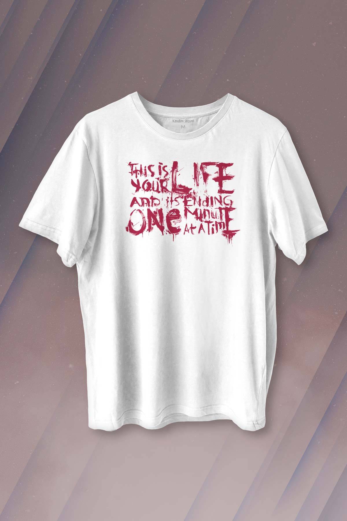 Fight Club This Is Your Life Tyler Durden Dövüş Kulübü Baskılı Tişört Unisex T-shirt